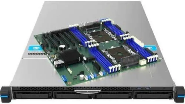 Alt view image 4 of 5 - Intel Barebone System 1U Rackmountable Intel C624 Chipset 2xProcessor Support M20MYP1UR