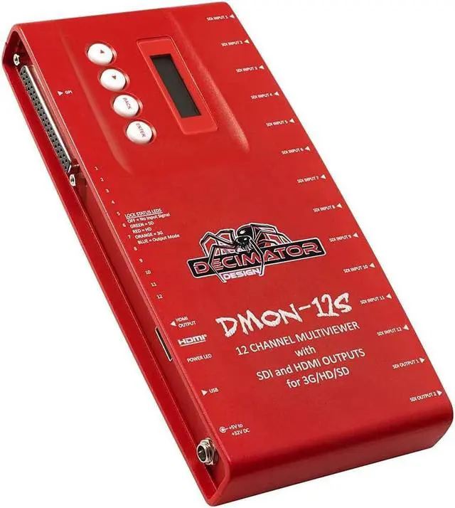 Alt view image 7 of 11 - Decimator DMON-12S 1 to 12 Channel Multi-Viewer with SDI and HDMI Outputs #DD12S