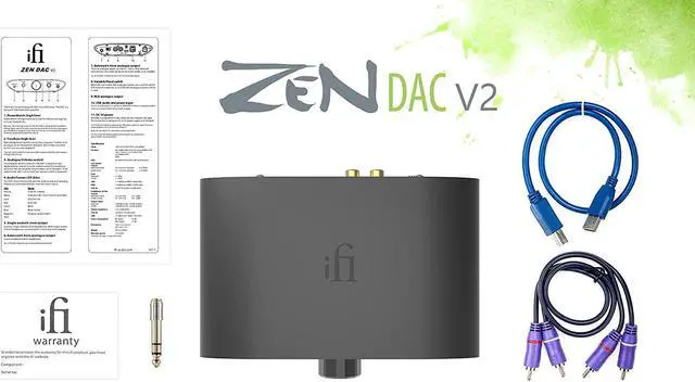 Alt view image 9 of 18 - iFi Zen DAC V2 Desktop Digital Analog Converter with USB 3.0 B Input only / Outputs: 6.3mm Unbalanced / 4.4mm Balanced / RCA - MQA DECODER - Audio System Upgrade (Unit only)