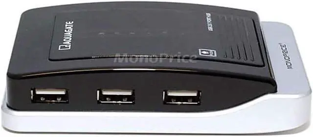 Alt view image 20 of 20 - Monoprice USB 2.0 USB Hub, Number of Ports 7 Black  Plastic 5328