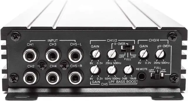 Alt view image 9 of 13 - Skar Audio SK-M9005D Compact Full-Range 900W RMS Class D MOSFET 5 Channel Car Amplifier