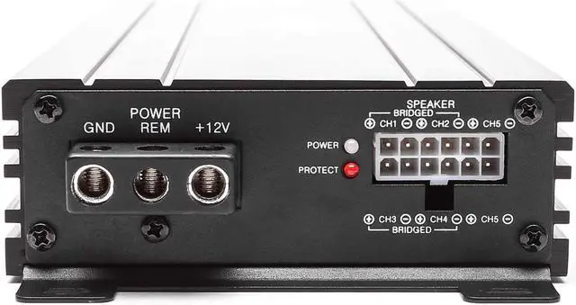 Alt view image 10 of 13 - Skar Audio SK-M9005D Compact Full-Range 900W RMS Class D MOSFET 5 Channel Car Amplifier