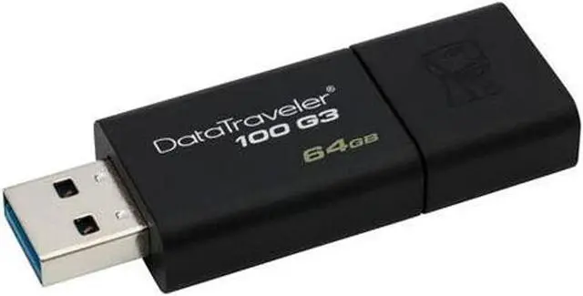 Alt view image 7 of 11 - Kingston 64GB DataTraveler 100 G3 USB 3.0 Flash Drive (DT100G3/64GBCR)