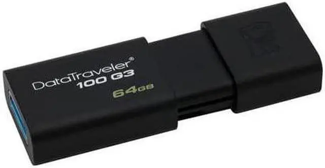 Alt view image 8 of 11 - Kingston 64GB DataTraveler 100 G3 USB 3.0 Flash Drive (DT100G3/64GBCR)
