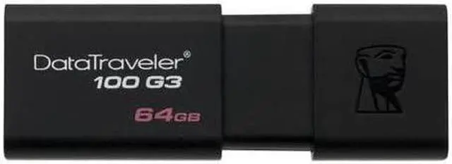 Alt view image 10 of 11 - Kingston 64GB DataTraveler 100 G3 USB 3.0 Flash Drive (DT100G3/64GBCR)