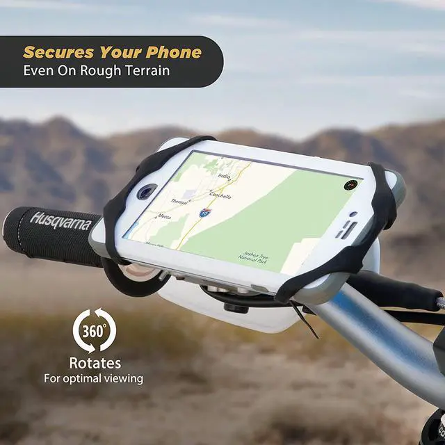 Alt view image 5 of 5 - Scosche MBM2SMI MagicMount Magnetic Bike Phone Mount, Universal Fit, 360 views, Adjustable Rubber Elastic Bands, Magnet Mount for Cellphone