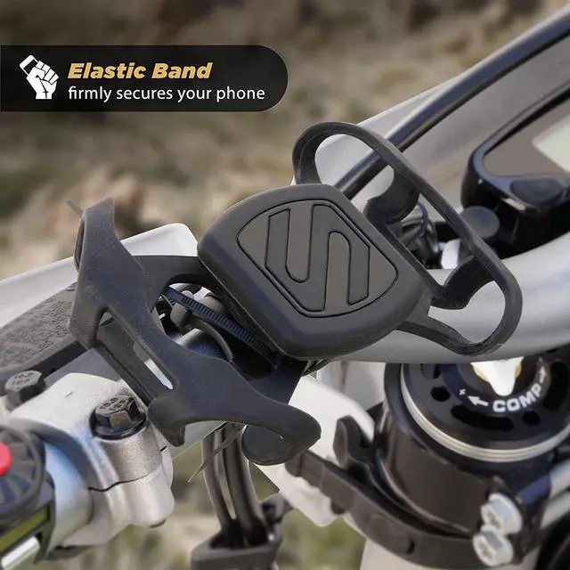 Alt view image 4 of 5 - Scosche MBM2SMI MagicMount Magnetic Bike Phone Mount, Universal Fit, 360 views, Adjustable Rubber Elastic Bands, Magnet Mount for Cellphone