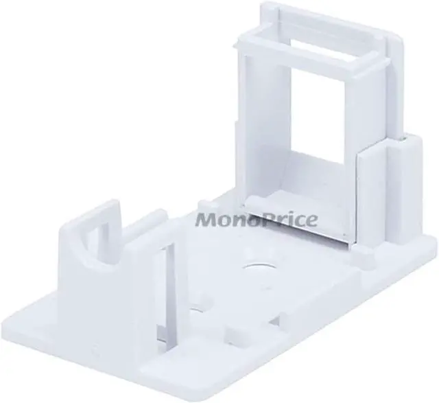 Alt view image 6 of 9 - Monoprice 1-port Keystone Surface Mount Box - White
