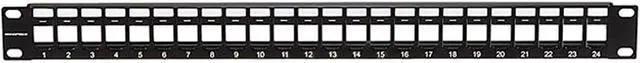 Alt view image 7 of 10 - Monoprice 24-port Keystone Jack Panel