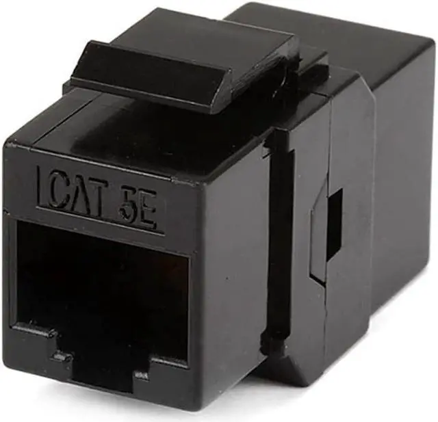 Alt view image 5 of 12 - Monoprice Cat5e RJ45 Inline Coupler Type Feedthrough Keystone Jack, Black