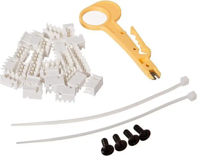 Alt view image 18 of 20 - Monoprice 12-port Vertical Cat6 Mini Patch Panel With Screws, UL Listed, 110 Type (568A/B Compatible)