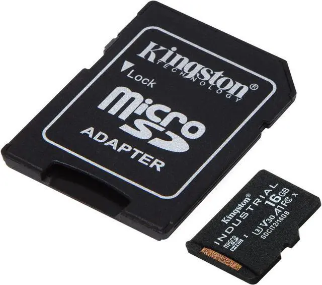 Alt view image 7 of 20 - Kingston 16GB Industrial microSD UHS-I U3 V30 A1 Memory Card, Includes SD adapter SDCIT2/16GB