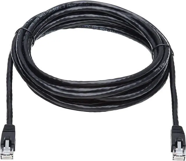 Alt view image 9 of 14 - TRIPP LITE N261-014-BK 14 ft. Cat 6A Black Augmented Cat6 (Cat6a) Snagless 10G Certified Patch Cable, (RJ45 M/M) - Black