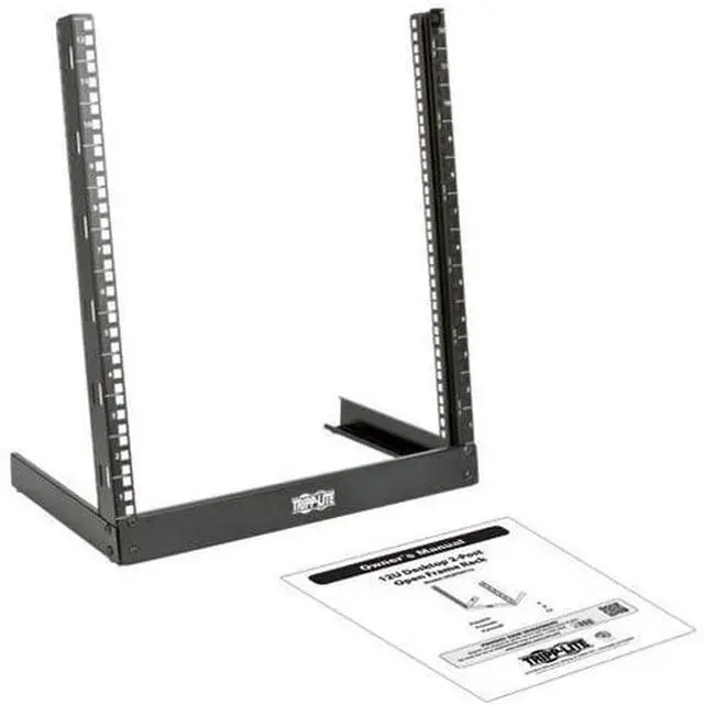 Alt view image 8 of 10 - Tripp Lite SR2POST12 12U SmartRack Desktop 2-Post Open-Frame Rack