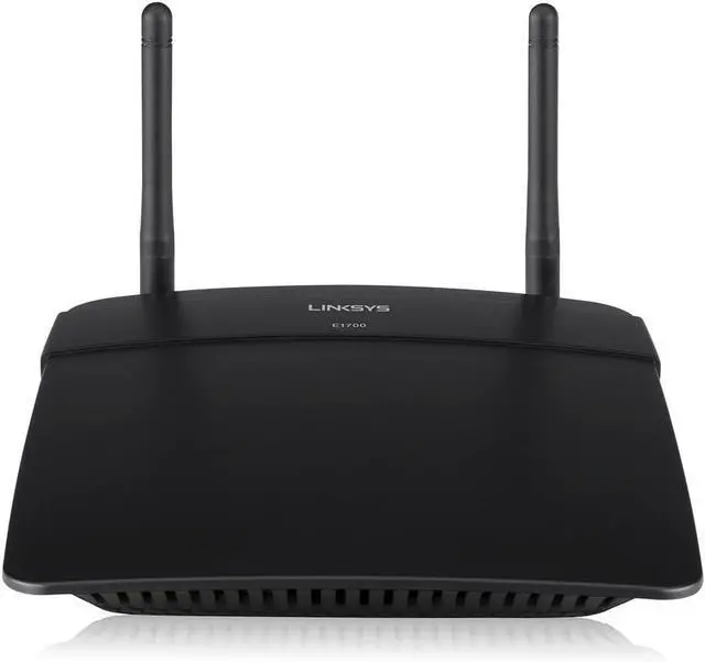 Main image of Linksys N300+ Wi-Fi Wireless Router with Gigabit Ports and Linksys Connect Including Parental Controls & Advanced Settings (E1700),Black