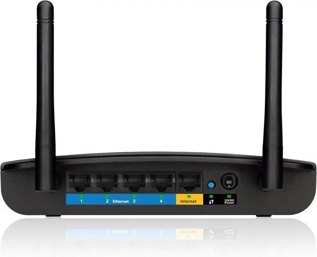 Alt view image 3 of 4 - Linksys N300+ Wi-Fi Wireless Router with Gigabit Ports and Linksys Connect Including Parental Controls & Advanced Settings (E1700),Black