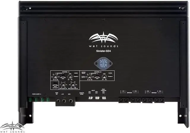 Alt view image 9 of 16 - Wet Sounds Sinister SDX4 4-Channel Amplifier