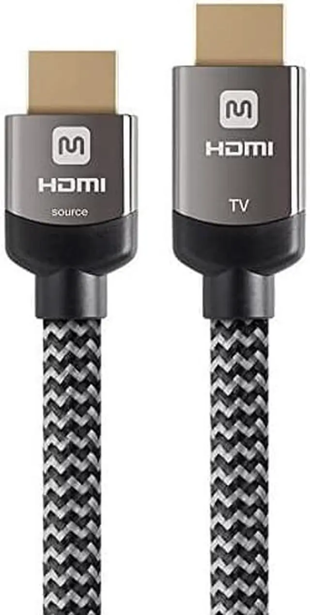 Alt view image 14 of 20 - Monoprice HDMI Cable - 25 feet - Gray | High Speed, Active Chipset, 4K@60Hz, 18Gbps, 26AWG, CL3 Rated, Compatible with Apple TV / Roku / Blu-Ray Disc / PS4 and More - Luxe Series