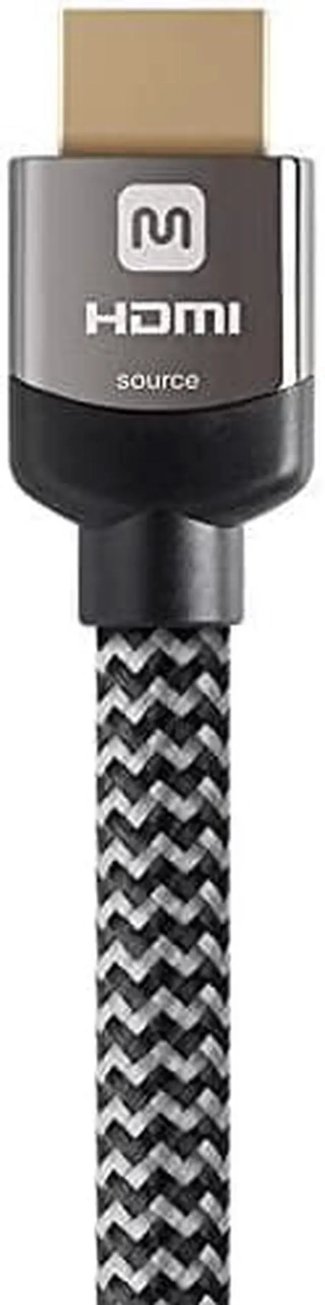 Alt view image 17 of 20 - Monoprice HDMI Cable - 25 feet - Gray | High Speed, Active Chipset, 4K@60Hz, 18Gbps, 26AWG, CL3 Rated, Compatible with Apple TV / Roku / Blu-Ray Disc / PS4 and More - Luxe Series