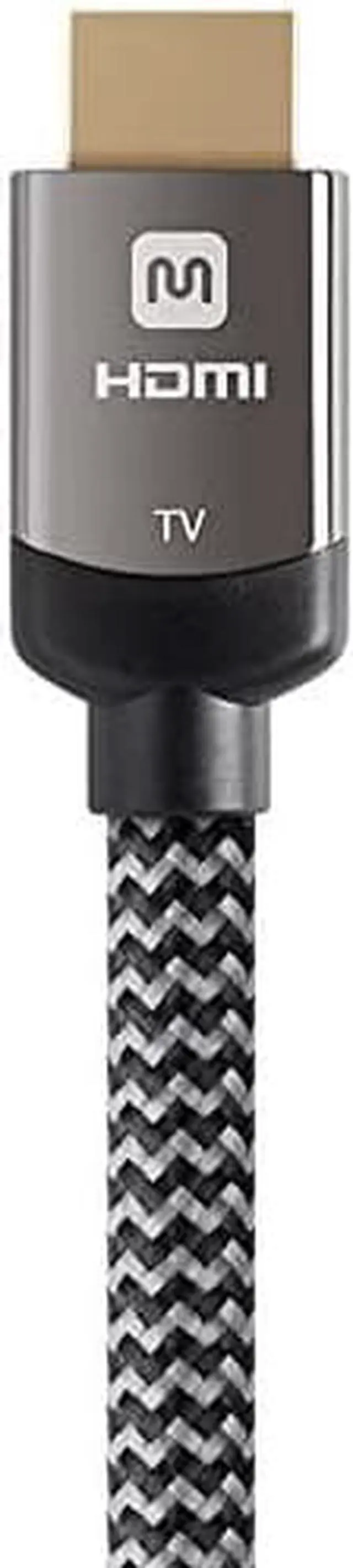 Alt view image 18 of 20 - Monoprice HDMI Cable - 25 feet - Gray | High Speed, Active Chipset, 4K@60Hz, 18Gbps, 26AWG, CL3 Rated, Compatible with Apple TV / Roku / Blu-Ray Disc / PS4 and More - Luxe Series