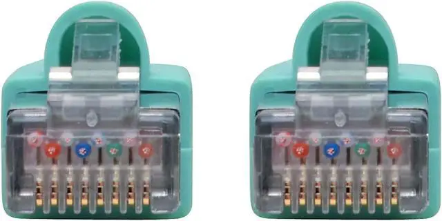 Alt view image 11 of 19 - TRIPP LITE N262-007-AQ CAT6A 10GCERTIFIED SNAGLESS SHIELDED STP NETWORK PATCH CABLE RJ45 MM, POE, AQUA,