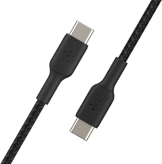 Alt view image 20 of 20 - Belkin CAB004bt1MBK 3.3 ft. Black Boost Charge Braided USB-C to USB-C Cable