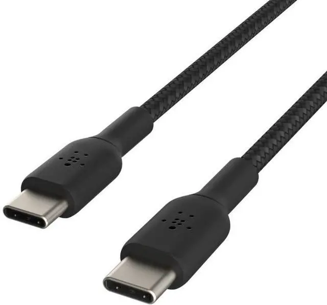Alt view image 19 of 20 - Belkin CAB004bt1MBK 3.3 ft. Black Boost Charge Braided USB-C to USB-C Cable
