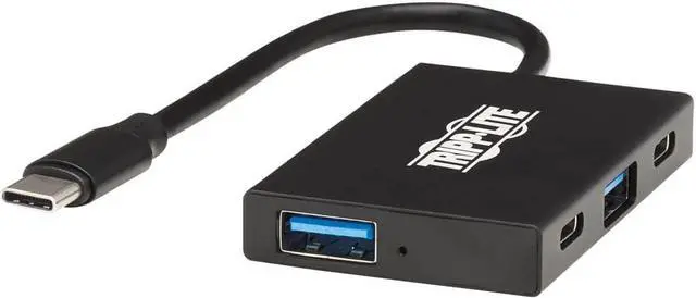 Alt view image 10 of 20 - Tripp Lite U460-004-2A2C-2 4-Port USBC Hub - USB 3.1 (3.1 Gen 2) Type C - External - 4 USB Port(s) - 4 USB 3.1 Port(s) - Mac, PC