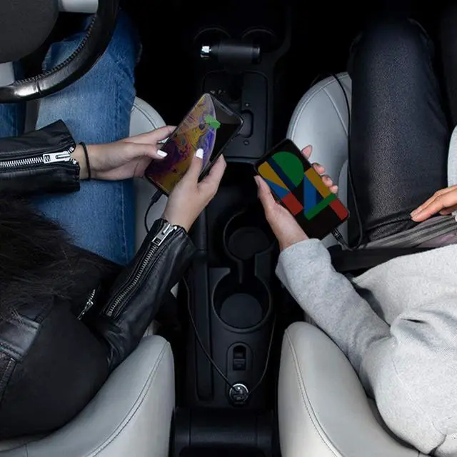Alt view image 14 of 15 - BELKIN CCB002btBK Black BOOST CHARGE Dual USB-C Car Charger 36W