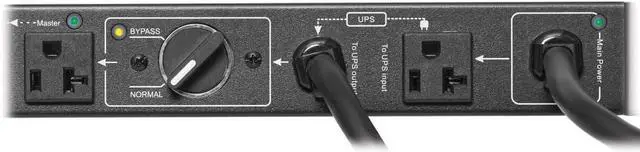 Alt view image 8 of 20 - Tripp Lite PDU Hot Swap with Manual Bypass 15A 6 5-20R 2 5-20P Inputs PDUB201U