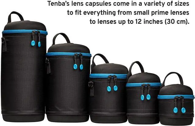 Alt view image 12 of 16 - Tenba 12x5" Tools Lens Capsule, Black #636-360