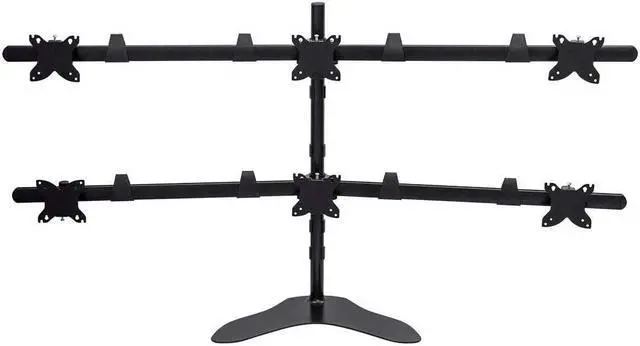 Alt view image 9 of 20 - Monoprice Hex (6) Monitor Free Standing Desk Mount for 15~30in Monitors