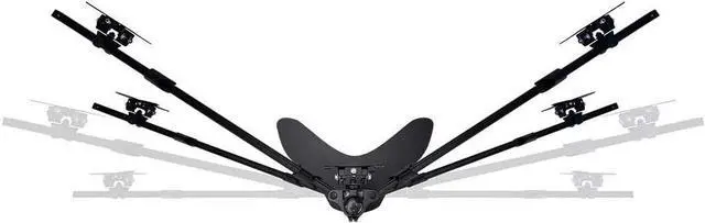 Alt view image 11 of 20 - Monoprice Hex (6) Monitor Free Standing Desk Mount for 15~30in Monitors