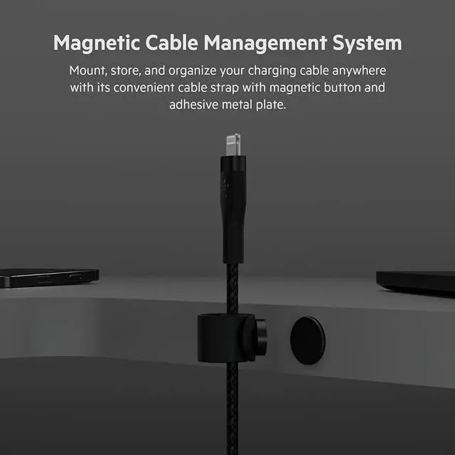 Alt view image 7 of 16 - Belkin USB-C Cable with Lightning Connector CAA011BT2MBK