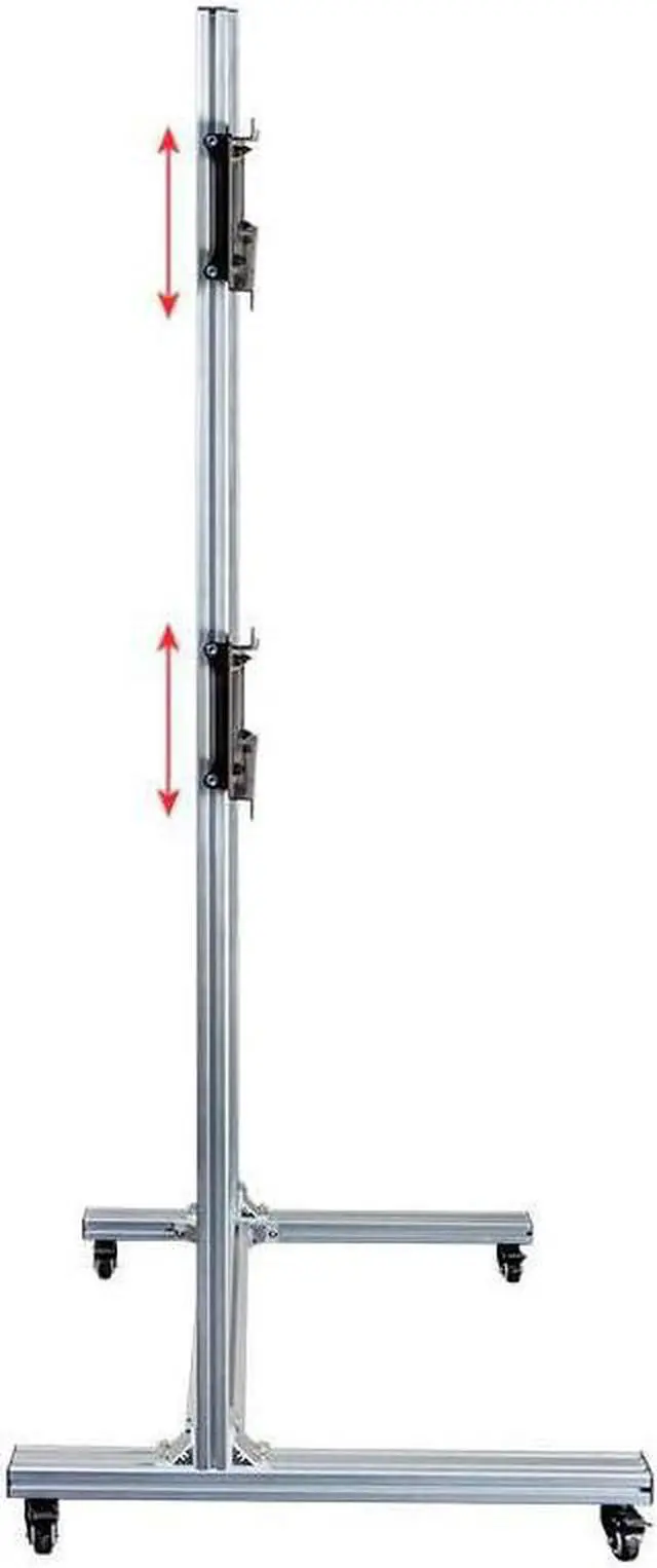 Alt view image 11 of 20 - Monoprice Commercial Series 2x2 Video Wall Mount Bracket System Rolling Display Cart with Micro Adjustment Arms For LED