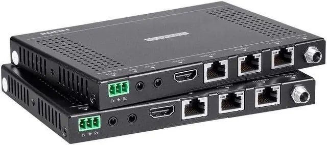 Alt view image 10 of 20 - Monoprice Blackbird 4K Pro HDBaseT Extender Kit - 100m With PoH, RS232, HDCP 2.2