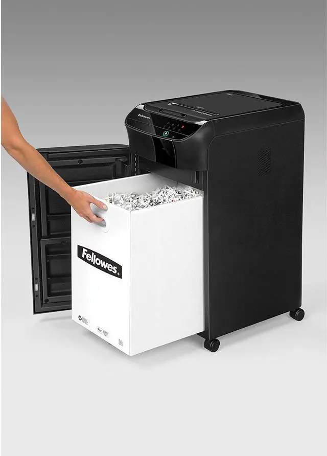 Alt view image 10 of 18 - Fellowes - 4964001 - Fellowes AutoMax 350C Auto Feed Shredder - Non-continuous Shredder - Cross Cut - 350 Per Pass - for