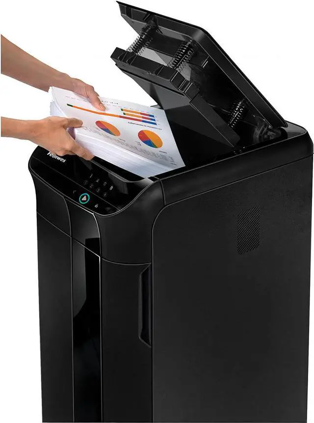 Alt view image 7 of 18 - Fellowes - 4964001 - Fellowes AutoMax 350C Auto Feed Shredder - Non-continuous Shredder - Cross Cut - 350 Per Pass - for