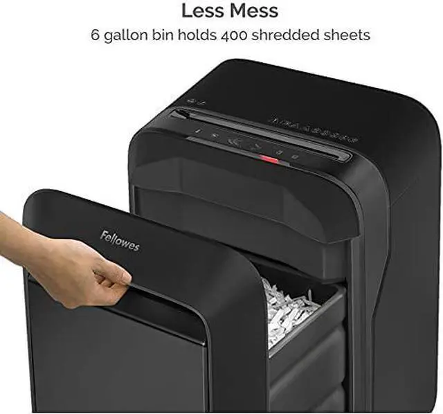 Alt view image 11 of 20 - Fellowes Powershred LX180 16-Sheet Cross Cut Personal Paper Shredder (FEL5501601)