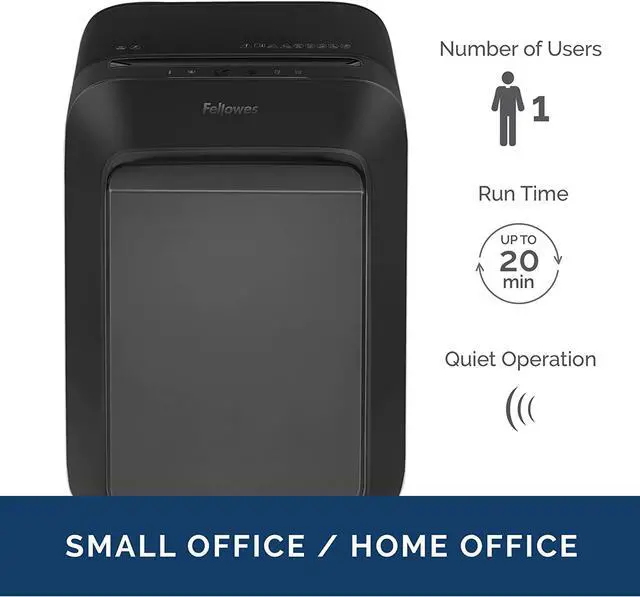 Alt view image 12 of 20 - Fellowes Powershred LX180 16-Sheet Cross Cut Personal Paper Shredder (FEL5501601)