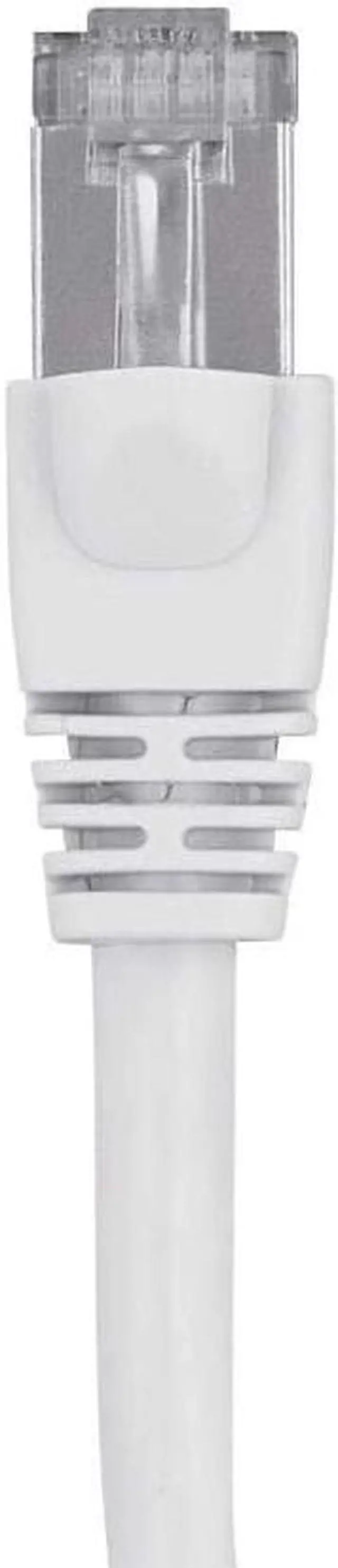 Alt view image 2 of 2 - Monoprice Cat6A Ethernet Patch Cable - Network Internet Cord - RJ45, 550Mhz, STP, Pure Bare Copper Wire, 10G, 26AWG, 1ft, White