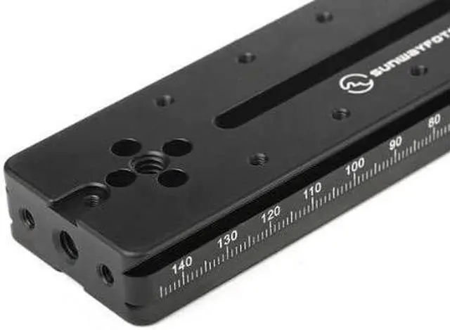 Alt view image 8 of 12 - SunwayFoto DPG-3016R 11.81x0.62" Multi-Purpose Rail with Double Arca Dovetails