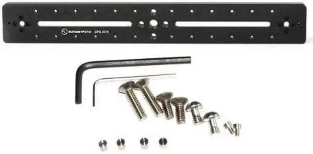 Alt view image 10 of 12 - SunwayFoto DPG-3016R 11.81x0.62" Multi-Purpose Rail with Double Arca Dovetails