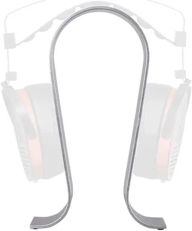 Alt view image 8 of 11 - Monoprice Headphone Stand - Silver, Full Aluminum Construction, Solid And Stable, Fits Most Headphones