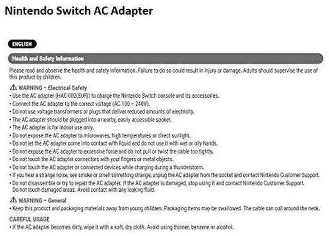 Alt view image 3 of 4 - Switch AC Adapter