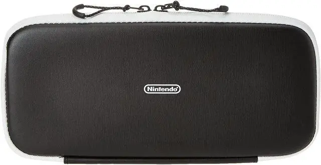 Alt view image 17 of 20 - Nintendo Switch Carrying Case & Screen Protector - Black and White