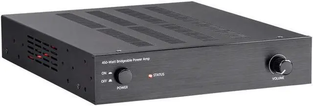 Alt view image 8 of 12 - Monoprice Unity Power Amplifier - Black | 450 Watt, Bridgeable, Class D, Stereo Speaker Output