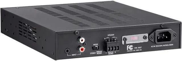 Alt view image 9 of 12 - Monoprice Unity Power Amplifier - Black | 450 Watt, Bridgeable, Class D, Stereo Speaker Output