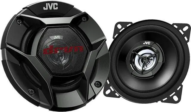Alt view image 10 of 20 - JVC 4" DRVN CS-DR421 220W Peak (35W RMS) 4" 2-way DRVN Series Coaxial Factory Upgrade Car Speakers (Pair)