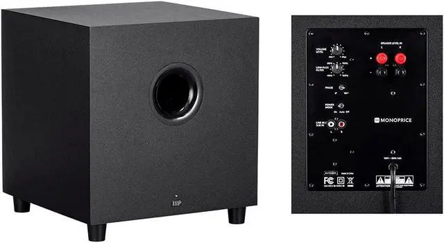 Alt view image 12 of 13 - Monoprice Premium 5.1.2-Ch. Immersive Home Theater System - Black With 8 Inch 200 Watt Subwoofer